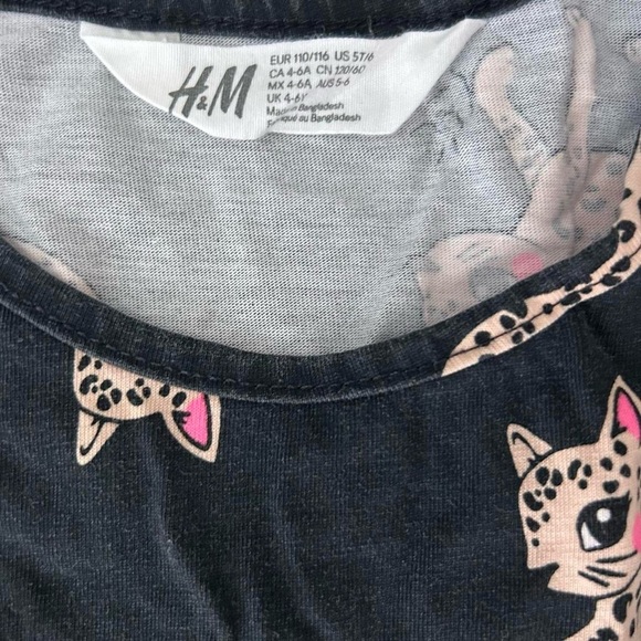 Girls H&M Sleeveless Leopard Print Dress (Size 4-6) - Picture 3 of 6